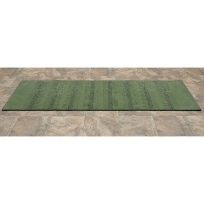 Essence Deep Fern Soft Nylon 22"x60" Washable Bath Rug Runner