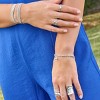 Silpada 'Quiet Glint' Sterling Silver Hematite Stretch Bracelet, 7" (2.5mm) - 4 of 4