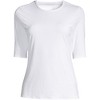 Lands' End Women's Elbow Sleeve Relaxed UPF 50 Rash Guard - 3 of 4