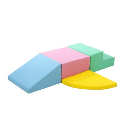 4-Piece Baby Foam Play Set, Soft Climbing Toys for Toddlers Playtime Corner Climber