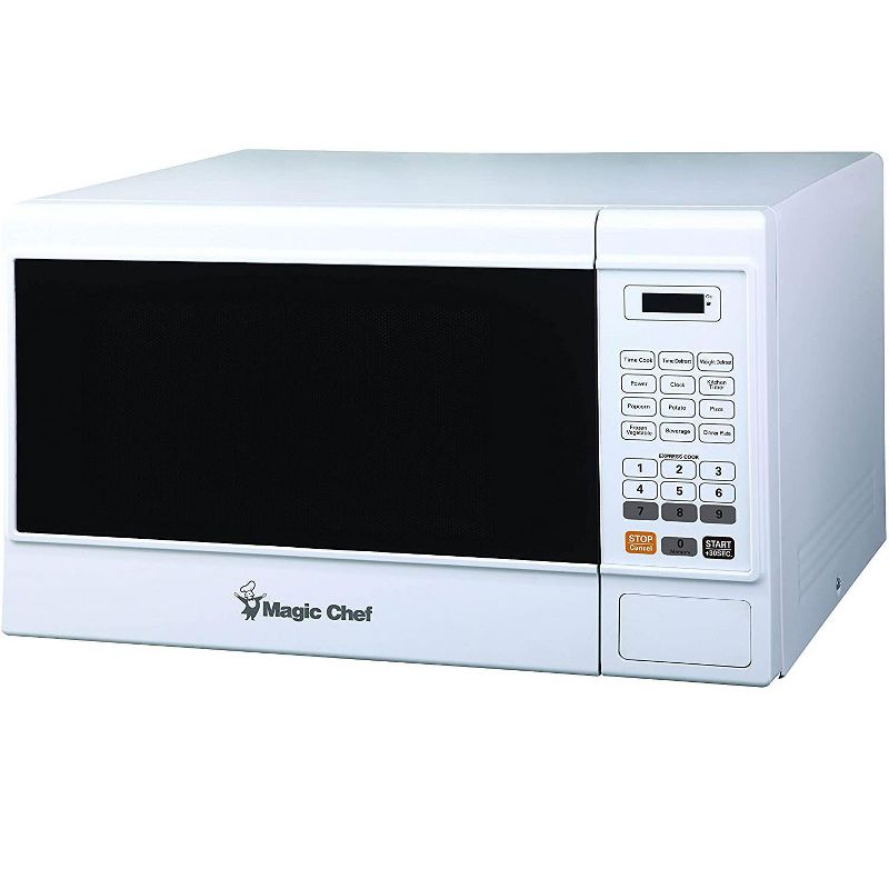 Magic Chef MCM1310W 1000 Watt 1.3 Cubic Foot Microwave with Digital Touch and 11 Power Levels, White, 2 of 3