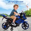 Kids 6V Ride On Motorcycle, Battery Powered Ride On Toys with Treaded Tires, Working Headlight, Horn, Music, Training Wheels - 2 of 4