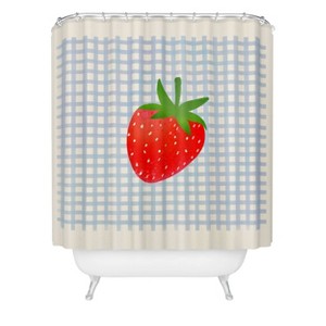 Deny Designs Rose Bud Studio Strawberry Sunshine Shower Curtain - 1 of 3