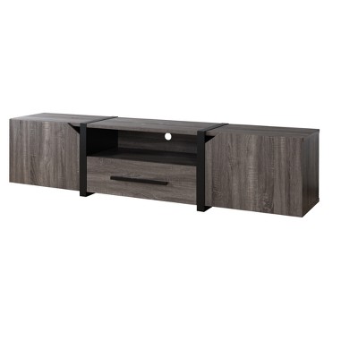 Miran Contemporary TV Stand for TVs up to 80" Distressed Gray - HOMES: Inside + Out