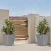 Spassway Indoor Outdoor Geometric Metal Planter Pot Planter Box Patio Garden Bed Black - 2 of 4
