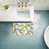 Stupell Industries Kitchen Lemony Stripes Printed Plush Bathroom Floor Mat, design by Anna Quach - 4 of 4