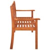 vidaXL 3-Seater Patio Bench with Cushion 59.1" Solid Eucalyptus Wood - 4 of 4