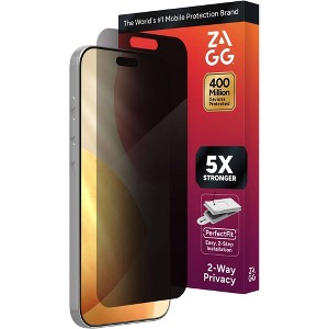 ZAGG Apple iPhone 17 Pro Max Screen Protector Glass Elite Privacy - 1 of 4