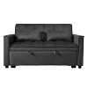 NicBex 3-in-1 Sofa Bed with Adjustable Backrest,Pull-Out Couch Bed with Pockets,Convertible Loveseat with Pillows,Sleeper Sofa for Living Room - 2 of 4