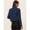 INSPIRE CHIC Women's Vintage Steampunk Open Front Button Decor Casual Jacket - 4 of 4