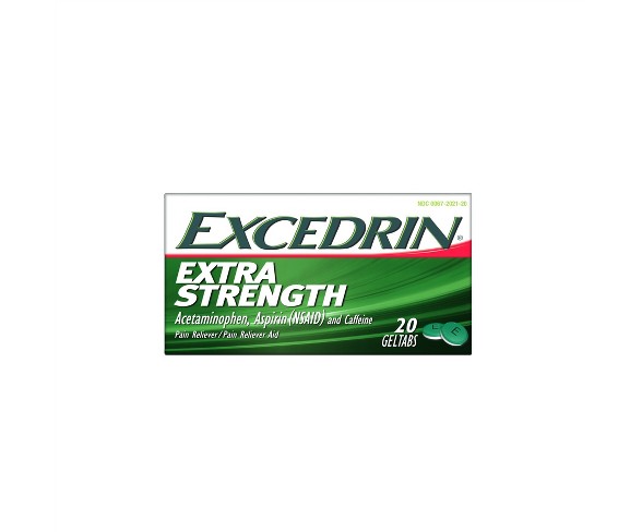 Excedrin Extra Strength Pain Reliever Geltabs - /Aspirin (NSAID) - 20ct