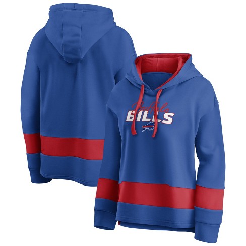 NFL Buffalo Bills Women's Halftime Adjustment Long Sleeve Fleece Hooded  Sweatshirt - S