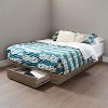 HomeStock Platform Bed with Drawer Weathered Oak Holland - 3 of 4
