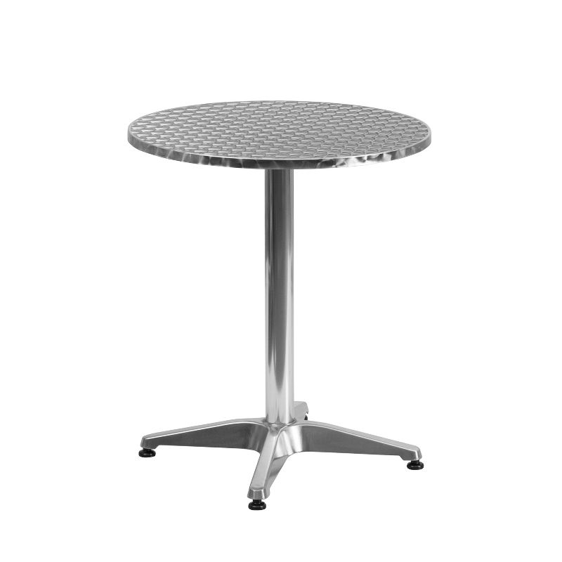 Flash Furniture Mellie 23.5'' Round Aluminum Indoor-Outdoor Table with Base, 1 of 4