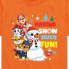 Boys' - Paw Patrol - Skye Marshall Chase Rubble Having Snow Much Fun Short Sleeve Graphic T-Shirt - 2 of 4