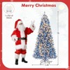 Costway 6/7/8/9 FT Artificial Christmas Tree, with 270/340/420/520 Warm White LED Lights 8 Lighting Modes - 3 of 4