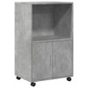 CLIHOME Mobile Office Cabinet with Storage Space, 2 Doors Rolling File Container, Kitchen Sideboard Buffet Cabinet - 4 of 4