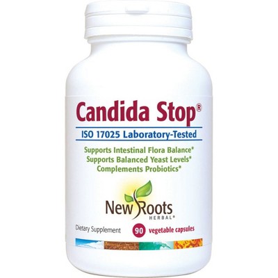 New Roots Herbal Candida Stop - Candida Cleanse Detox Supplement (90 Capsules)