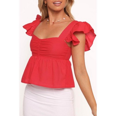 Petal and Pup Womens Lyric Ruffle Top