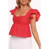 Petal and Pup Womens Lyric Ruffle Top - 4 of 4
