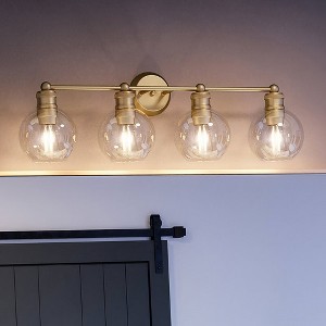 Urban Ambiance Luxury Vintage Bath Light 10.875''H x 33.5''W,  Olde Brass Finish,  Belfast Collection, UHP4173 - 1 of 4