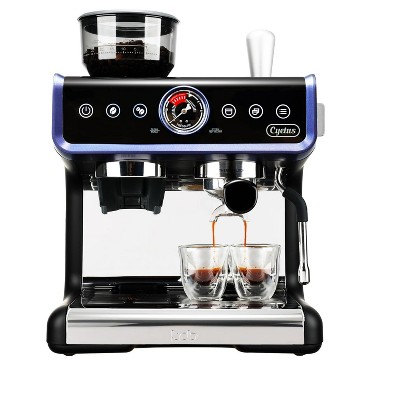 Cyetus All in One Espresso Machine for Home Barista with Coffee Grinder and Milk Steam Wand for Espresso, Cappuccino, and Latte