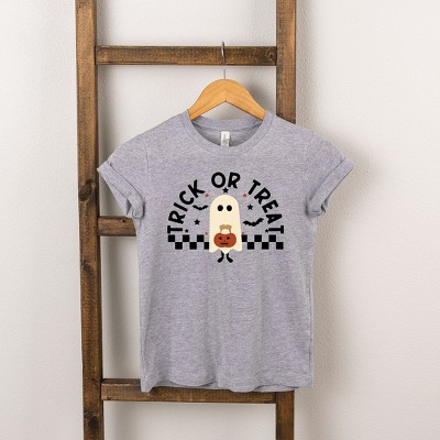 The Juniper Shop Trick Or Treat Ghost Kids Short Sleeve Tee