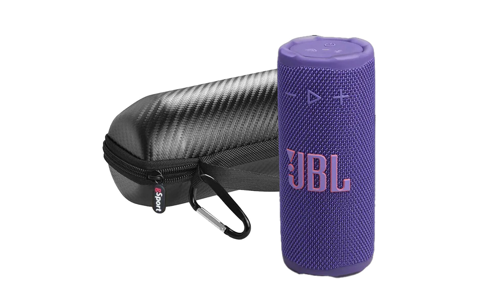 JBL Grip Compact Portable Bluetooth Speaker Bundle with gSport Case (Purple)