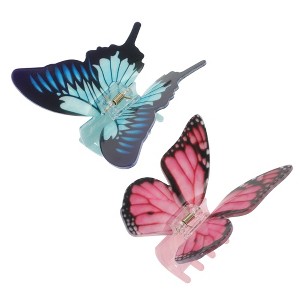 Unique Bargains Halloween Christmas Hair Clips Butterfly 3.74"x3.54"x1.97" 4 Pcs - 1 of 4