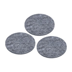 Unique Bargains Adhesive Anti-Slip Felt Floor Pads for Lamp Bases 3 Pcs - 1 of 3