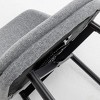 CAVINAS 360° Swivel Bar Stools Set of 2,Linen Upholstered Counter Stools with Backrest,35.8" Barstools with Metal Legs for Kitchen Counter - 4 of 4