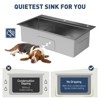 Drop In Kitchen Sink,Stainless Steel Kitchen Single Bowl Sinks, Modern Top Mount 16 Gauge Workstation Sink- with Pull-Down Faucet for Bar - 3 of 4