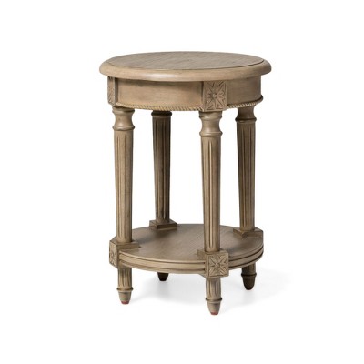 Maven Lane Pullman Traditional Round Wooden Side Table