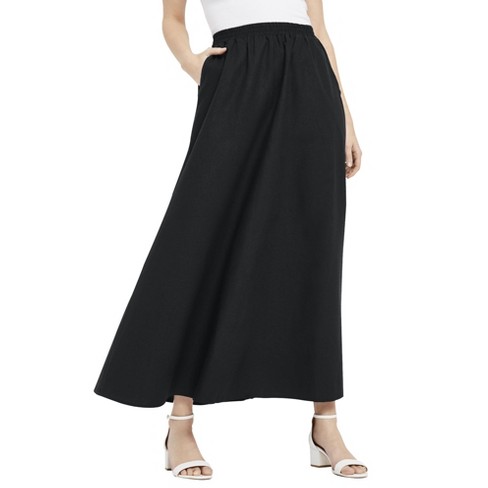 Black maxi skirt size cheap 20