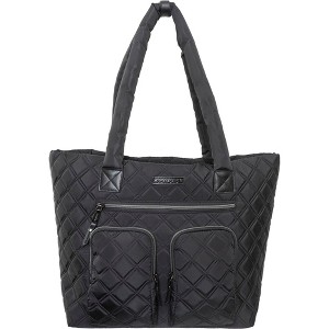 Joan & David Diamond Quilted Nylon Tote - 1 of 4