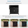 YOOCOZZ Outdoor Cabinet with Folding Work Surfaces - Black - 3 of 4