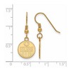 Black Bow Jewelry 14k Yellow Gold Plated Sterling Silver Edmonton Oilers NHL Dangle Earrings - 2 of 3