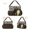 Babyluv"Multi-functional Mummy Diaper Bag with Wipeable Changing Pad & Transparent Travel Tote"Green&Orange - 2 of 4