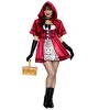 HalloweenCostumes.com Gothic Red Riding Hood Women's Costume | Storybook Costumes - 3 of 4