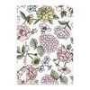 Hudson Baby Infant Girl Cotton Flannel Burp Cloths, Vintage Blossom 4 Pack, One Size - 3 of 4