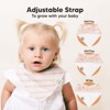 8pk Organic Baby Bandana Bibs, Baby Drool Bibs for Baby Boy, Girl, Baby Bibs for Infant, Newborn - 3 of 4