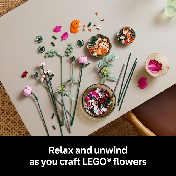 LEGO Botanicals Ramo de Flores Rosas Bonitas para Decoración del Hogar 10342 3