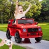 12V Electric Car for Kids, Licensed Mercedes-Benz G63 Ride on Toy with Remote Control, Electric Vehicle with LED Light MP3 USB Bluetooth - 2 of 4