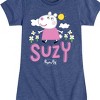 Girls' - Peppa Pig - Suzy Sheep Flowers Fitted Short Sleeve Graphic T-Shirt - 2 of 4