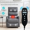 Lyngins Modern Rocker&Swivel Recliner Chair with Adjustable Footrest & Storage Pockets,Indoor Accent Chair with High Backrest - 3 of 4