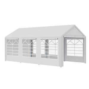 10' x 20' Heavy Duty Party Tent & Carport with Removable Sidewalls and Double Doors, Large Canopy Tent, Sun Shade Shelter, for Parties - 1 of 4