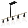 Kingsbridge 5-Light Earth Black Linear Chandelier - 4 of 4