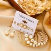 Gold Hoop Earrings Set for Women, 12 Pairs Large/Big Thin Thick Gold Hoops Earrings Loop Pack for Jewelry Gift 40mm/50mm - 3 of 4
