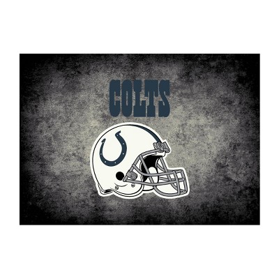 NFL Indianapolis Colts 4'x6' Distressed Rug