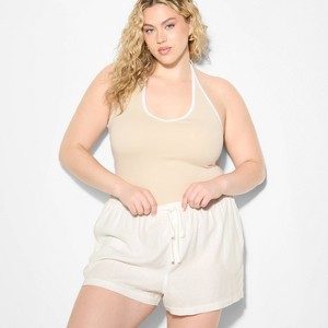 Women's Linen Pull-On Shorts - Wild Fable™ - 1 of 3